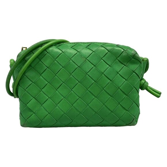 Bottega Veneta Handbags - BOTTEGA VENETA Intrecciato - Green Leather P********* Shoulder Bag